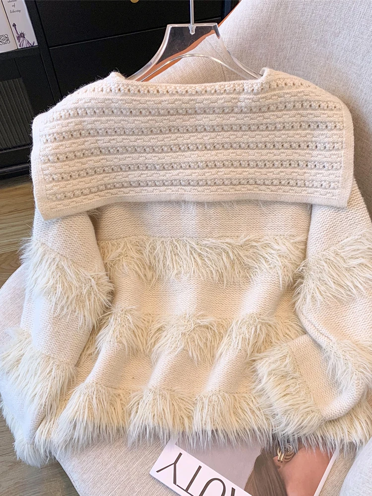 Женский кардиган с кисточками роскошный свитер в стиле Харадзюку винтажный