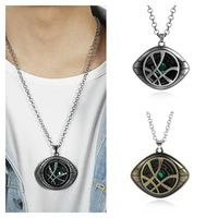 disney marvel doctor strange eye of agamotto key chain necklace jewelry men and women cosplay collection toys childrens gifts