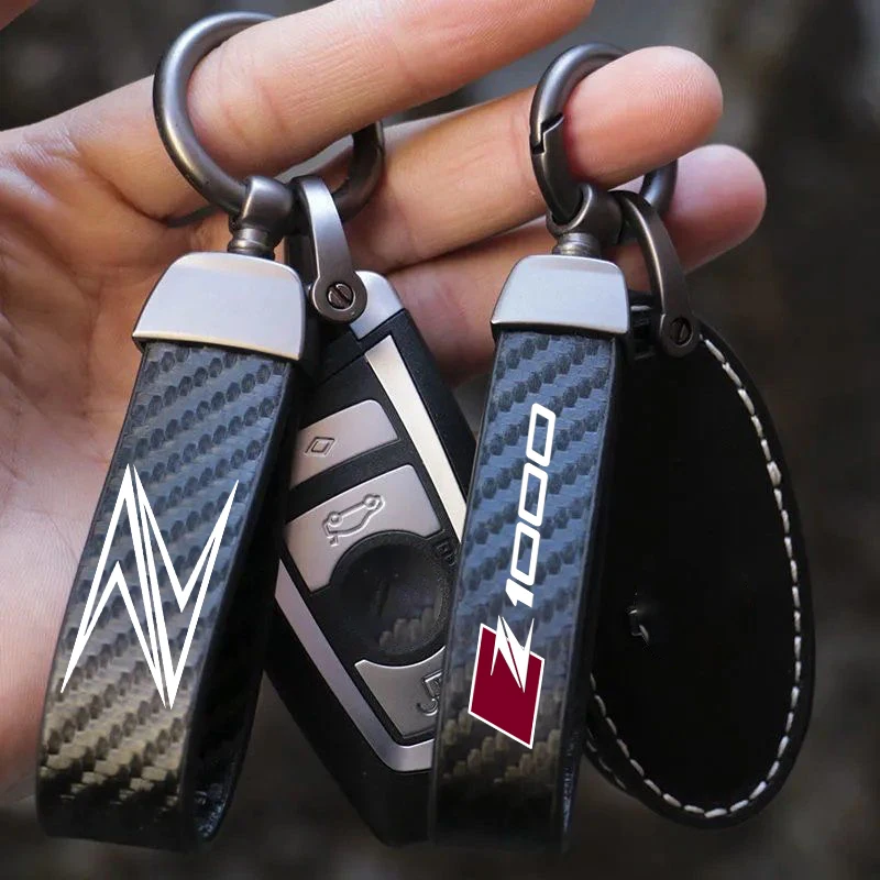 

Motorcycle Key Chain Holder Keyrings Lanyard Leather Keyring Accessries for Kawasaki Z Z 400 Z 650 Z 750 Motorcycle Accessories