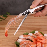 shrimp peeler stainless steel prawn shrimp peeling plier deveiners kitchen crayfish shrimp stripping peelers seafood gadget tool