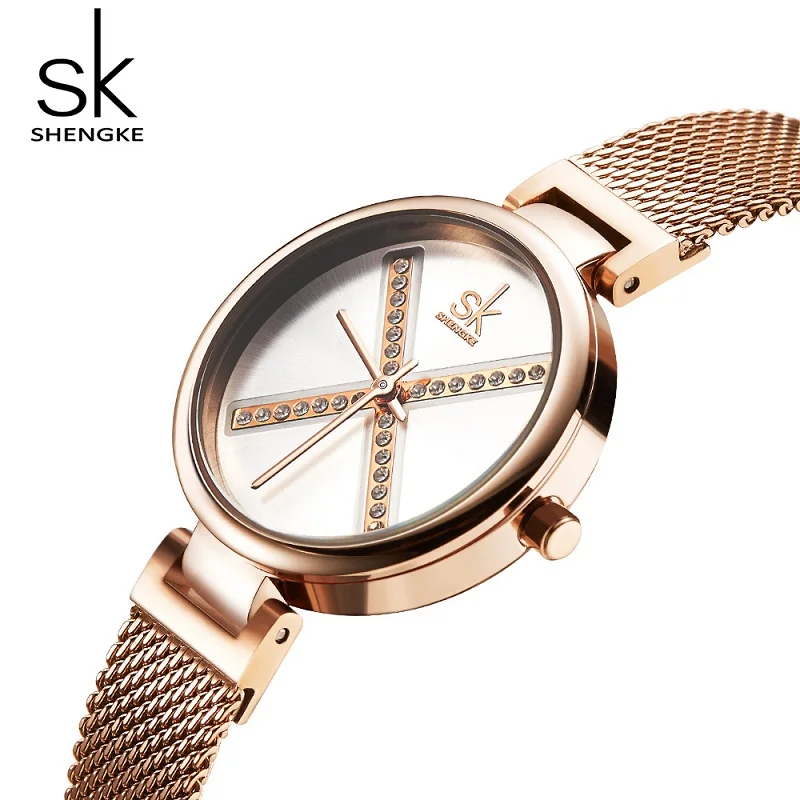 Shengke Fashion Women Watches Top Brand Woman's Luxury Quartz Wristwatches Bracelet Set Series Ladies Clock Relogio Feminino enlarge