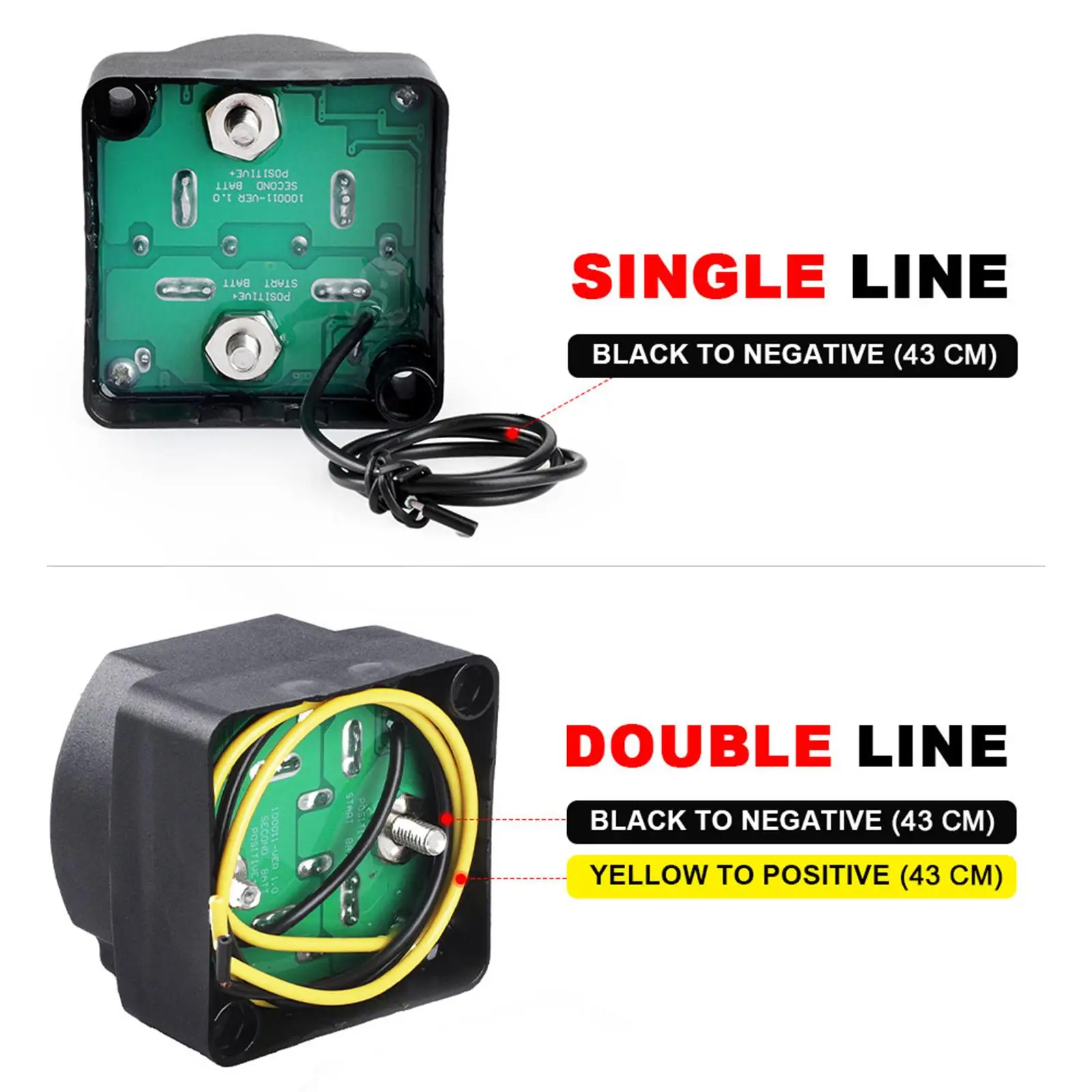 Умный изолятор аккумулятора 12 В 140 А реле автоматической зарядки двойной батареи