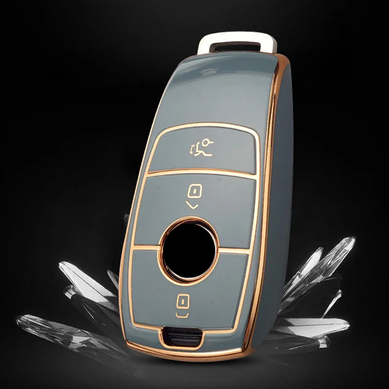 

TPU Car Remote Key Cover Case Shell Fob for Mercedes Benz 2017 E Class W213 E200 E260 E300 E320 2018 S Class GLS GLA Accessories