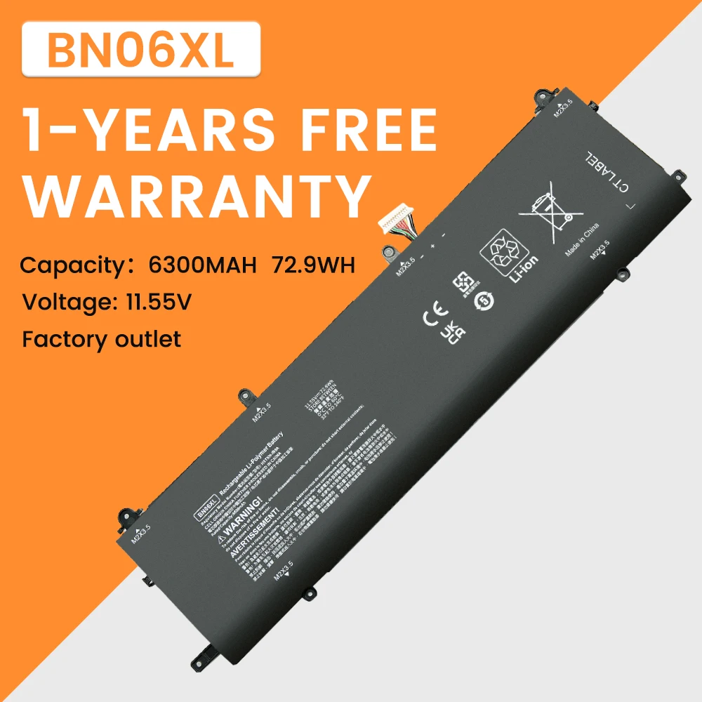 Новая аккумуляторная батарея для ноутбука BN06XL HP Spectre X360 15-EB