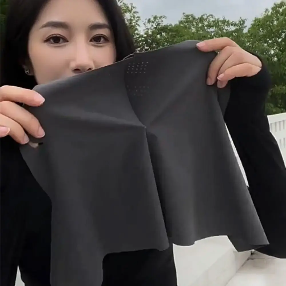 Защитная маска для лица из ледяного шелка Модная тонкая дышащая без следов