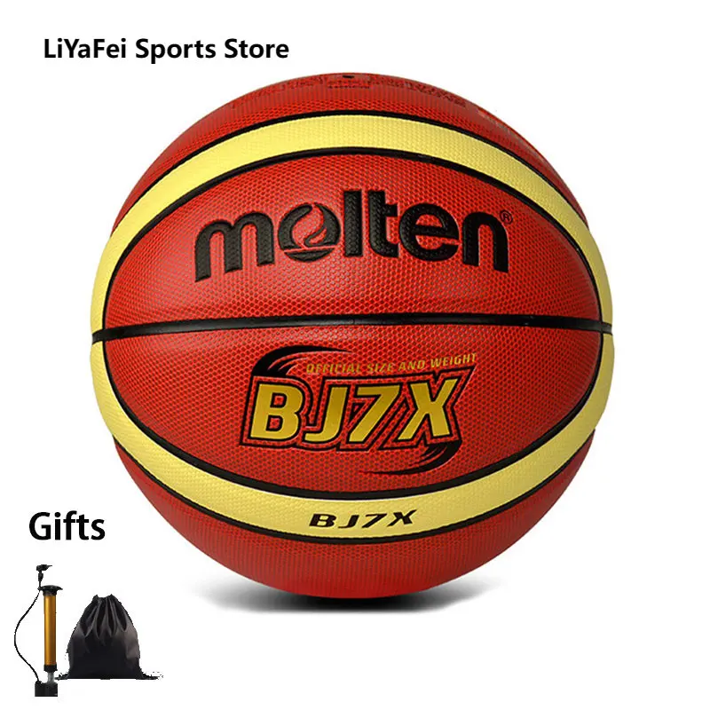 Molten Size 5 6 7 Basketball Adults Youth Outdoor Indoor Training Match Women's Basketballs High Quality Balls Free Air Pump Bag