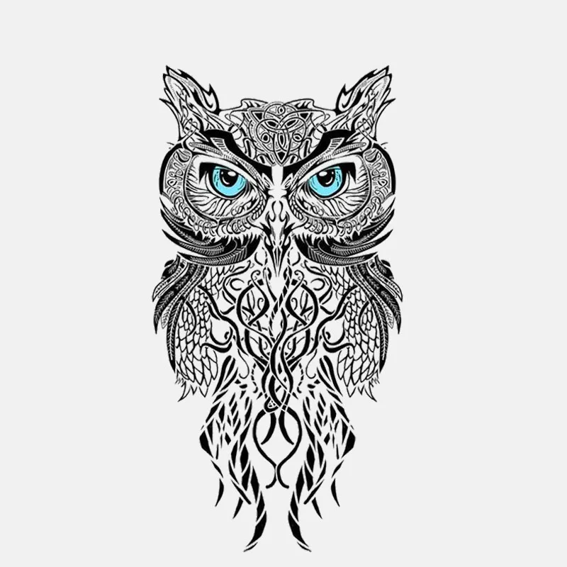 

Креативный синий глаз Сова ПВХ автомобиль мотоцикл автомобиль наклейка водонепроницаемый телефон, 15 см * 8 см