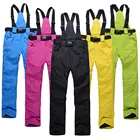 Женские лыжные брюки, спортивные, ветрозащитные, водонепроницаемые, теплые, зимние, сноуборд
