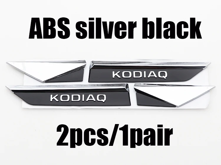 2pcs/1pair ABS Car Fender side sticker Rear Bumper tail door trunk car rear Emblem styling Accessories For Skoda |