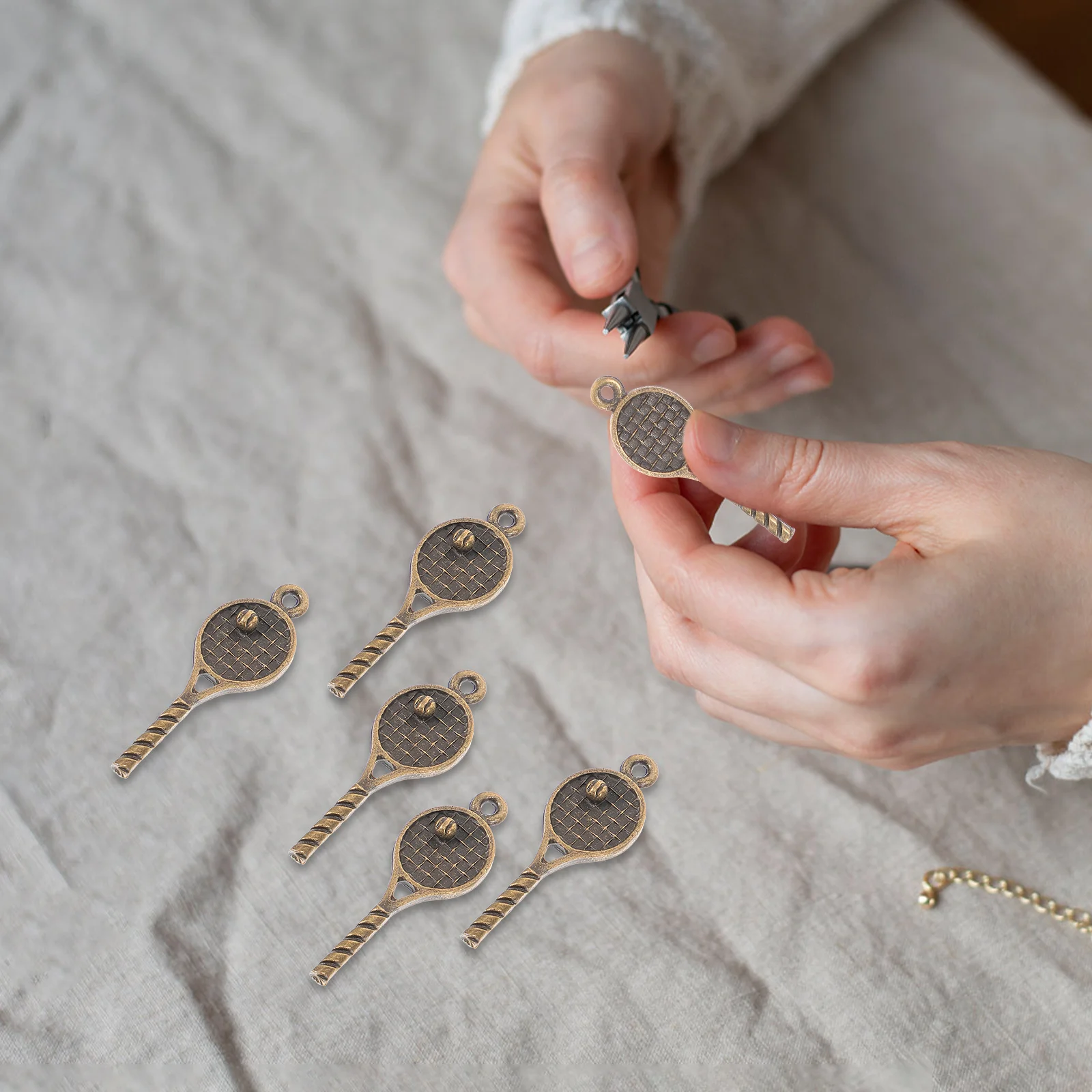 18 шт. подвеска для теннисных ракеток декоративное ожерелье бадминтона