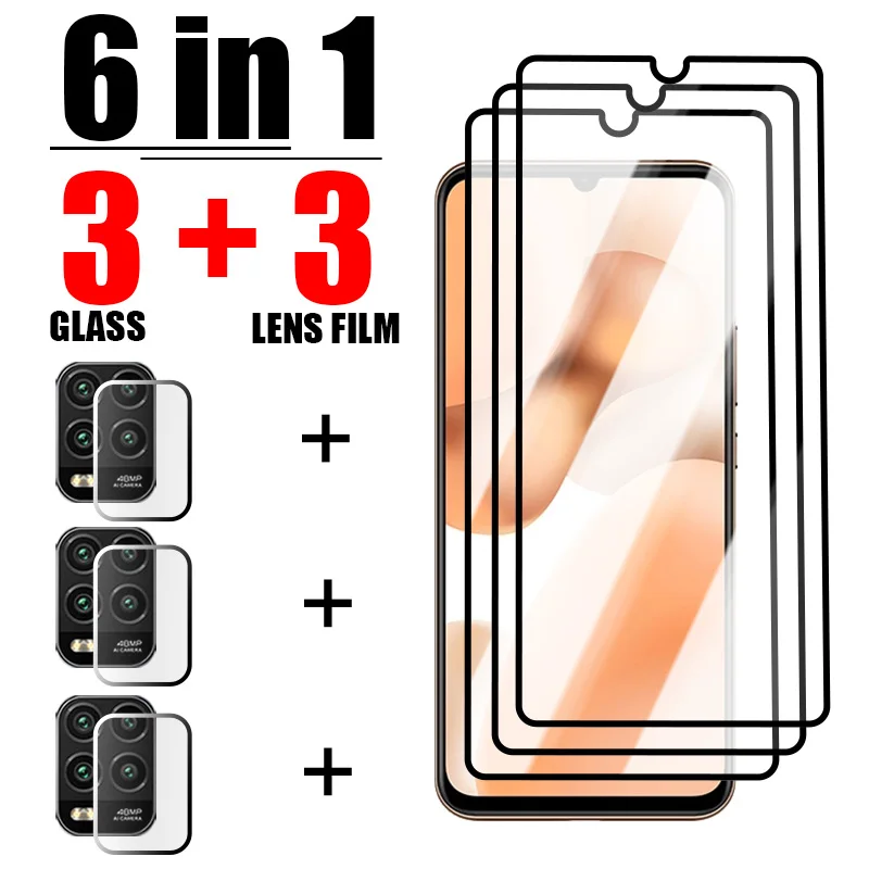 

Закаленное стекло с полным покрытием 6 в 1 для Poco X5 X4 X3 Pro 5G C40, Защита экрана для Xiaomi 12 11 Lite 12T Pro Poco M5 M4 M3 Pro