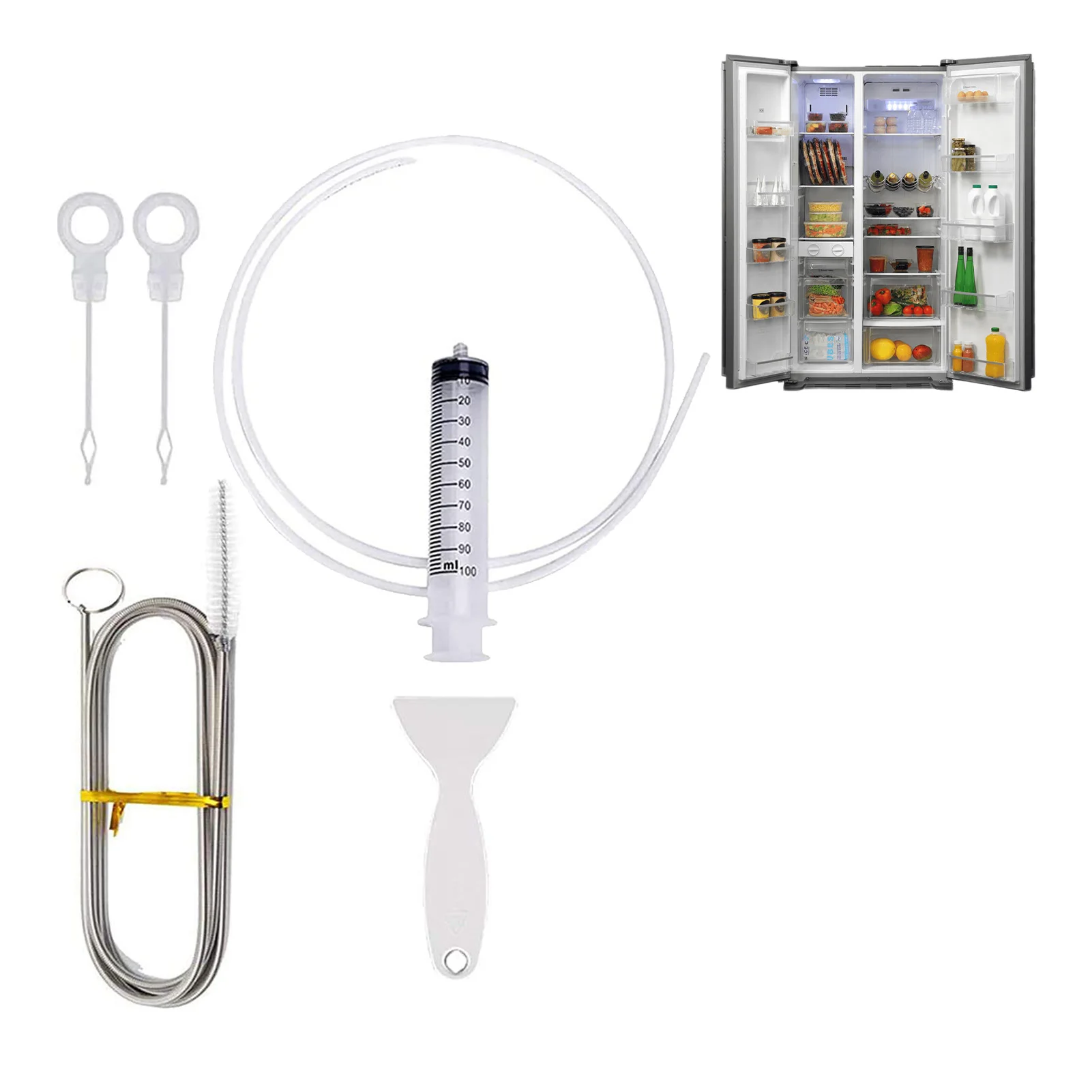 

Всасывающий шприцевой шланг для чистки холодильника