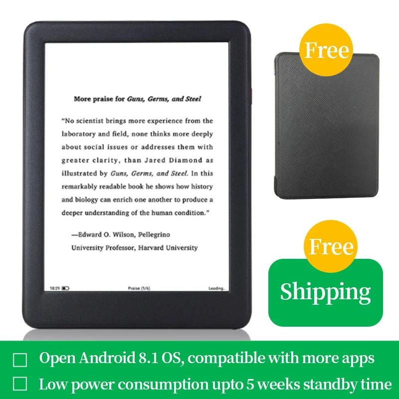 2022 Новое поступление электронная книга 6 &quotLIKEBOOK(meebook) P6 300 PPI eReader с
