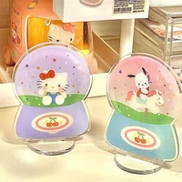 sanrioed anime hello kt kawaii model ornaments pochacco cartoon stand up toys pvc cute table accessories for home car decor gift