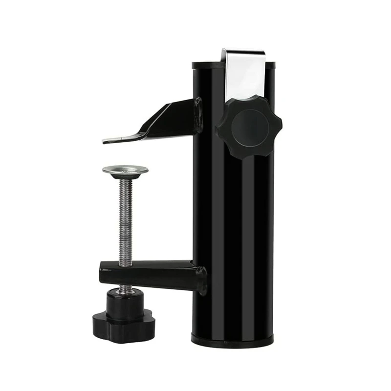 

Metal Black Umbrella Stand Clip Sunshade Umbrellas Fixed Clamp Tool 090C