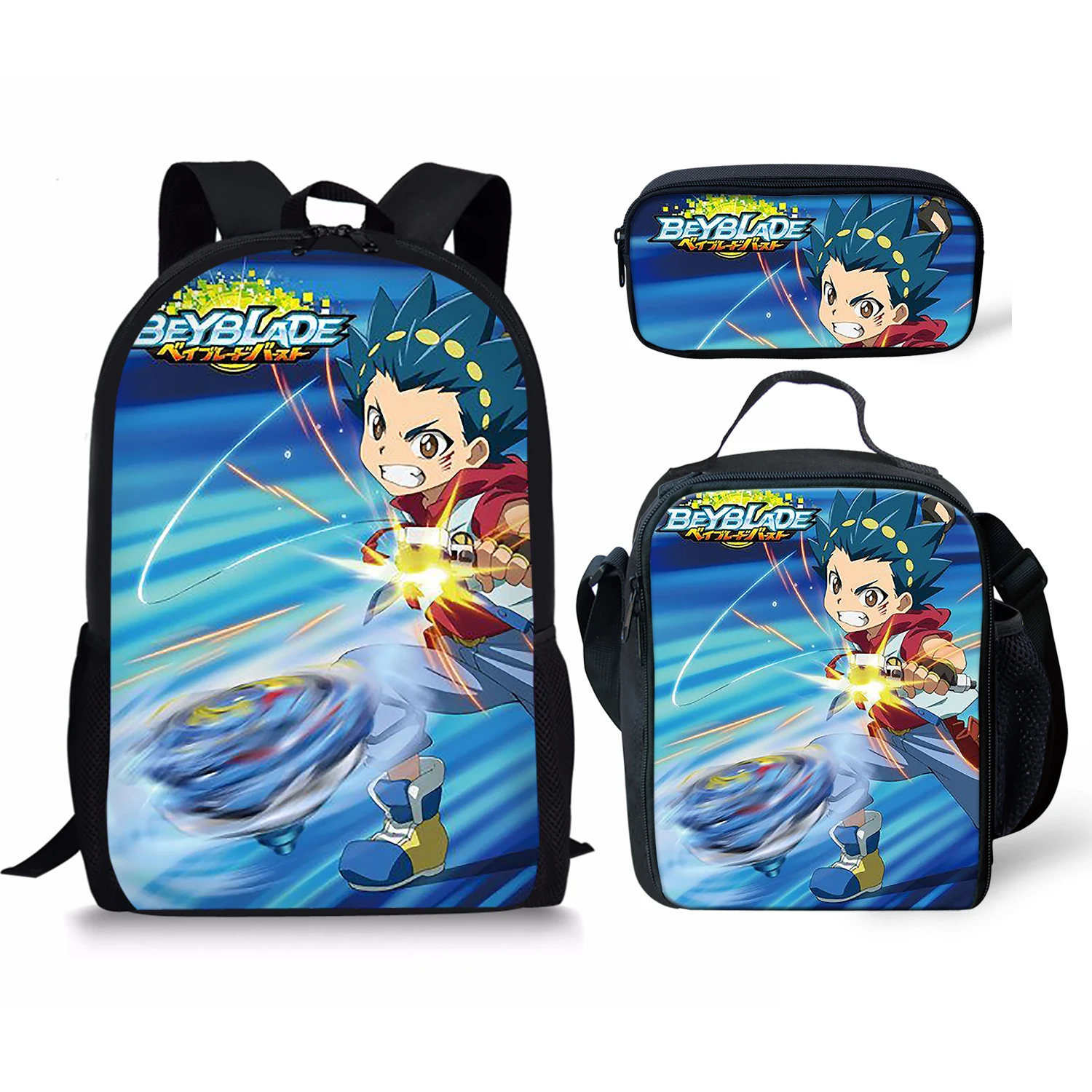 Kinomiya Takao Print New 3Pcs/Set School Bags Daily Travel Climbing Durable Backpack Birthday Gift for Kids Fashion Knapsack