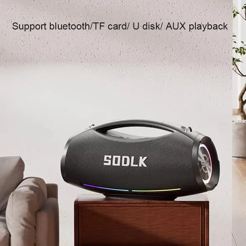 SODLK S1615 Мощный бумбокс 200 Вт с глубокими басами Hi-Fi стерео беспроводной Bluetooth-динамик для караоке с двойным микрофоном для вечеринки (art.: 3920d12cb403d) - 3920d12cb403d