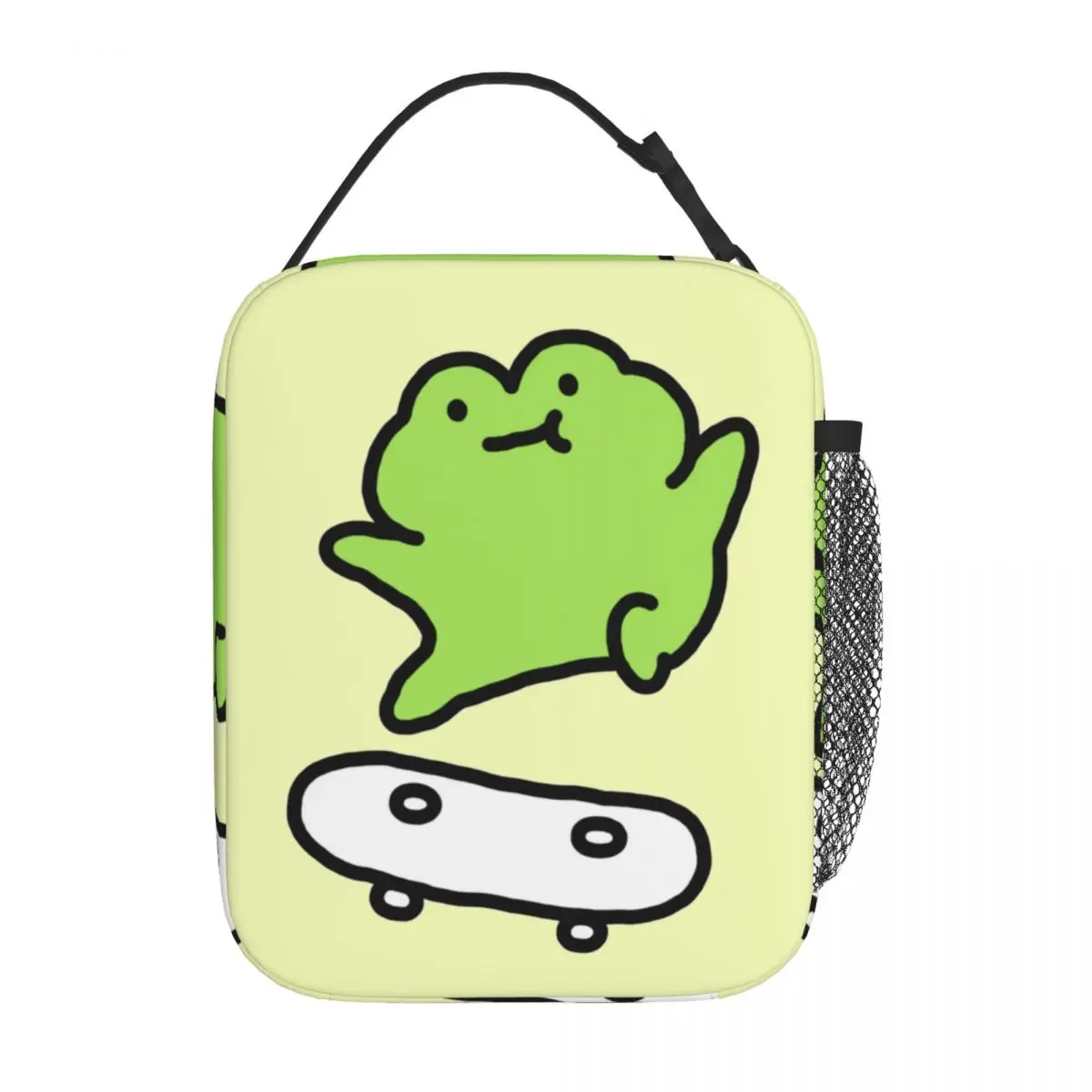 

Термоизолированные сумки для ланча Frog On Skateboard, рабочая Портативная сумка для ланча-охладителя, термальный Ланч-бокс