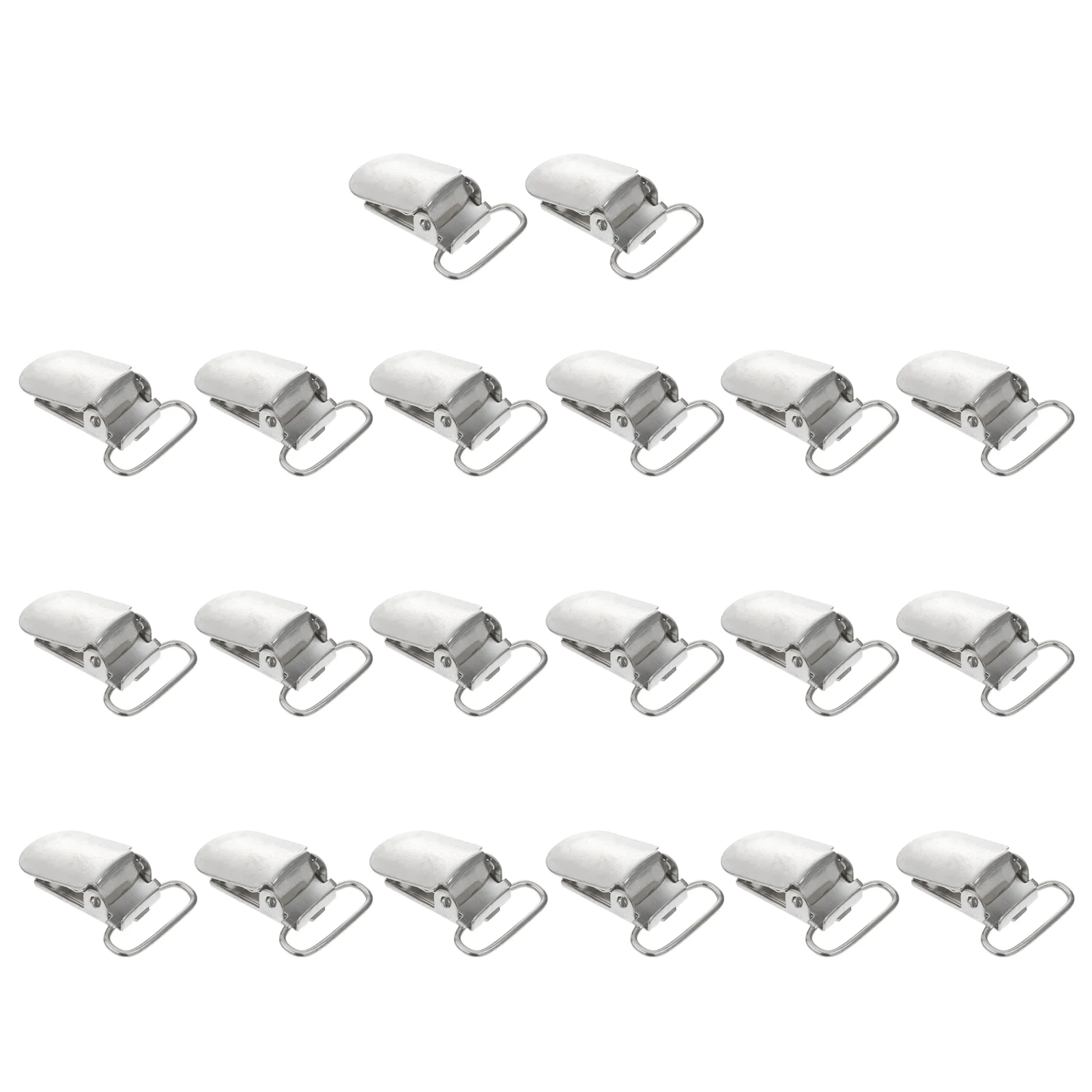 

20pcs Pacifier Suspender Clips Adjustable Pants Suspenders Braces Trousers Strap Pants