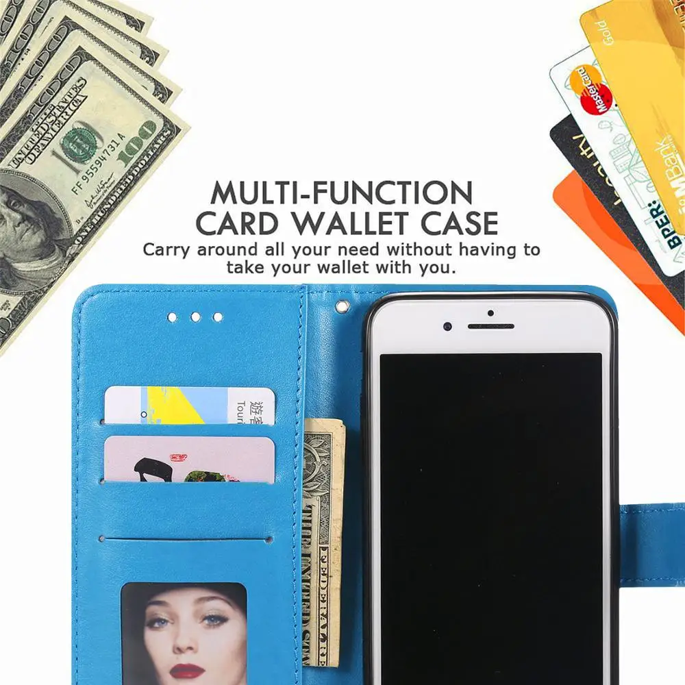 S8 S9 Plus S10E S20 FE Leather Flip Case For Samsung Galaxy S21 Ultra S3 S4 S5 Mini S6 S7 Edge Holder Wallet Cover Phone Coque