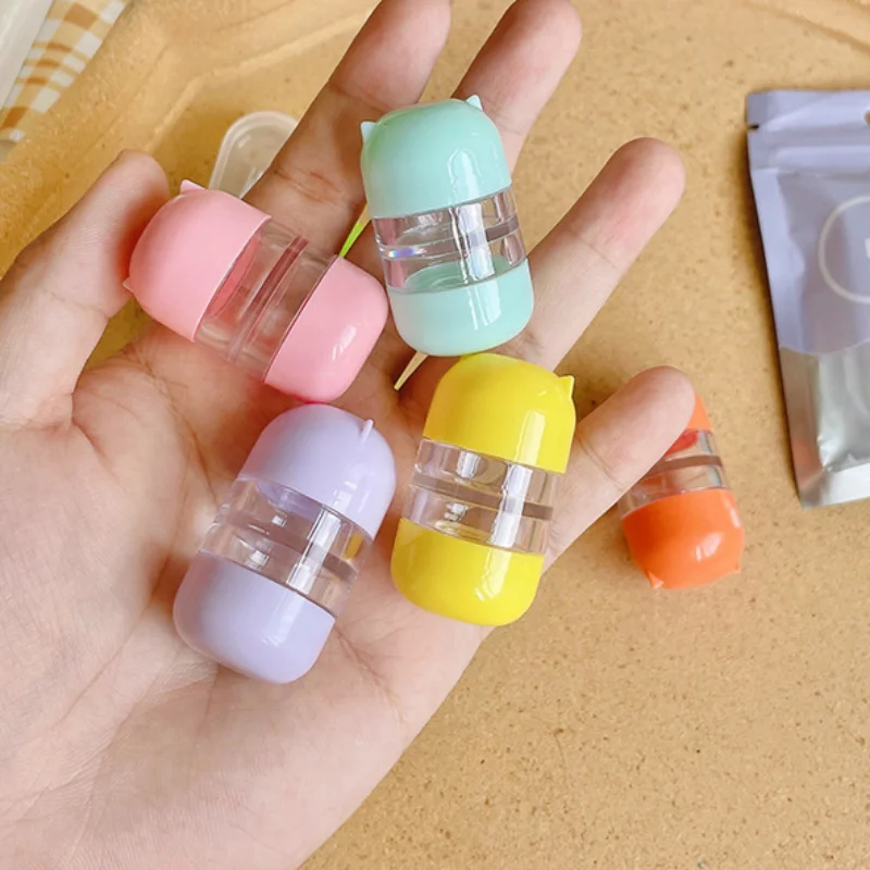 

New Style Candy Colors Colored Mini Portable Contact Lens Box for Women Travel Contact Lenses Case Lens Container