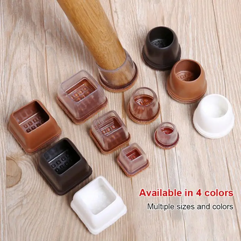 

8pcs Silicone Chair Caps Table Foot Pads For Round Bottom Non-Slip Furniture Covers Socks Floor Protectors Anti-slip Foot Pad