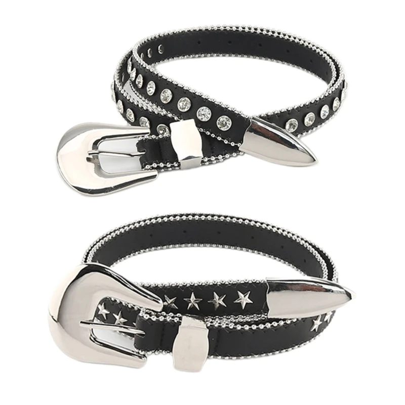 

Винтажные ремни на талию для женщин, регулируемый пояс для костюма ковбоя, для джинсов, юбки, пояс с