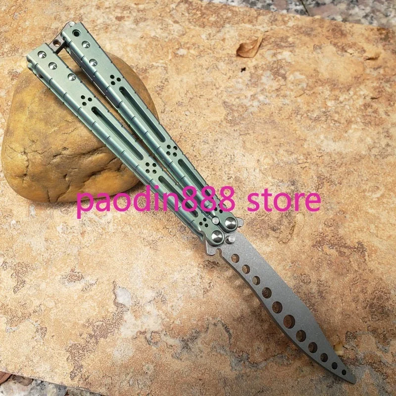 5 цветов Theone Basilisk HOM тренировочный нож-бабочка Jilt лезвие D2 титановая ручка втулка