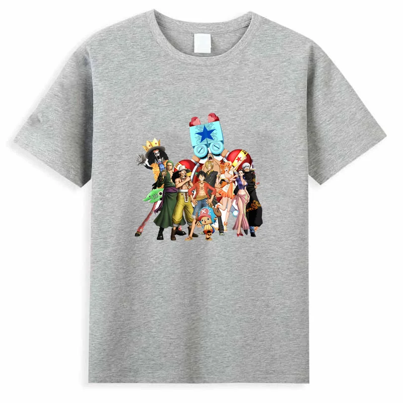 

Футболка с коротким рукавом для мальчиков и женщин, модная цельный топ с аниме принтом, милая одежда в стиле хип-хоп
