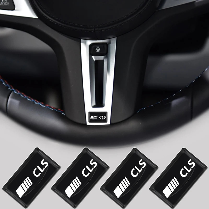 

10pcs 3D Epoxy Interior Sticker Button Knob Car Logo Sticker For Mercedes Benz CLS CLA GLA GLE GLC GLK ML W212 A-B-C-E-ML-CLASS