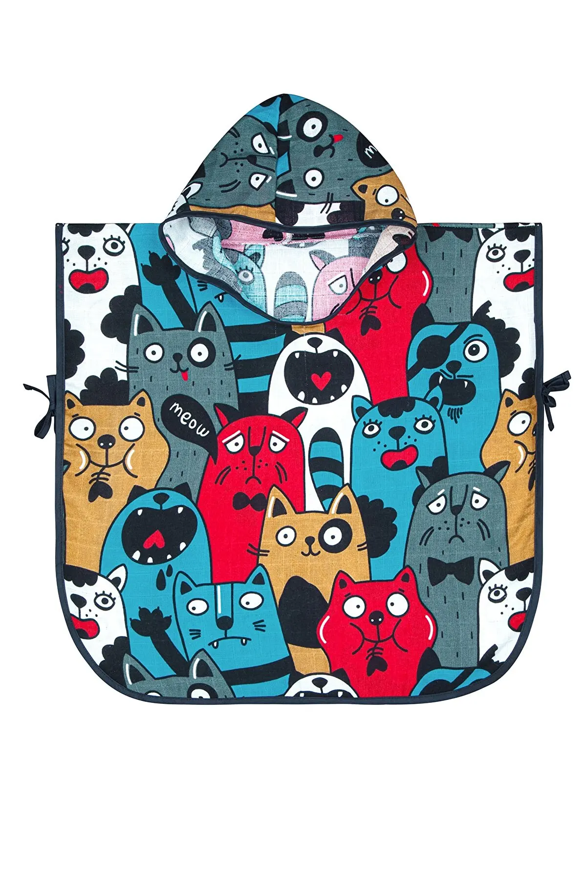 

Детское хлопковое муслиновое банное полотенце 55*56 см с пурпурными кошками, декоративное банное полотенце, текстиль и бытовая техника 10047503333