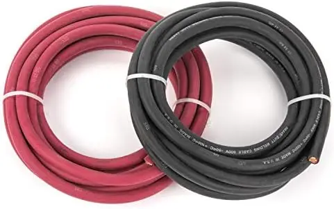 

Сверхгибкий сварочный кабель премиум-класса 600 Вольт-комбинированная упаковка-черный + красный-10 футов каждый-США