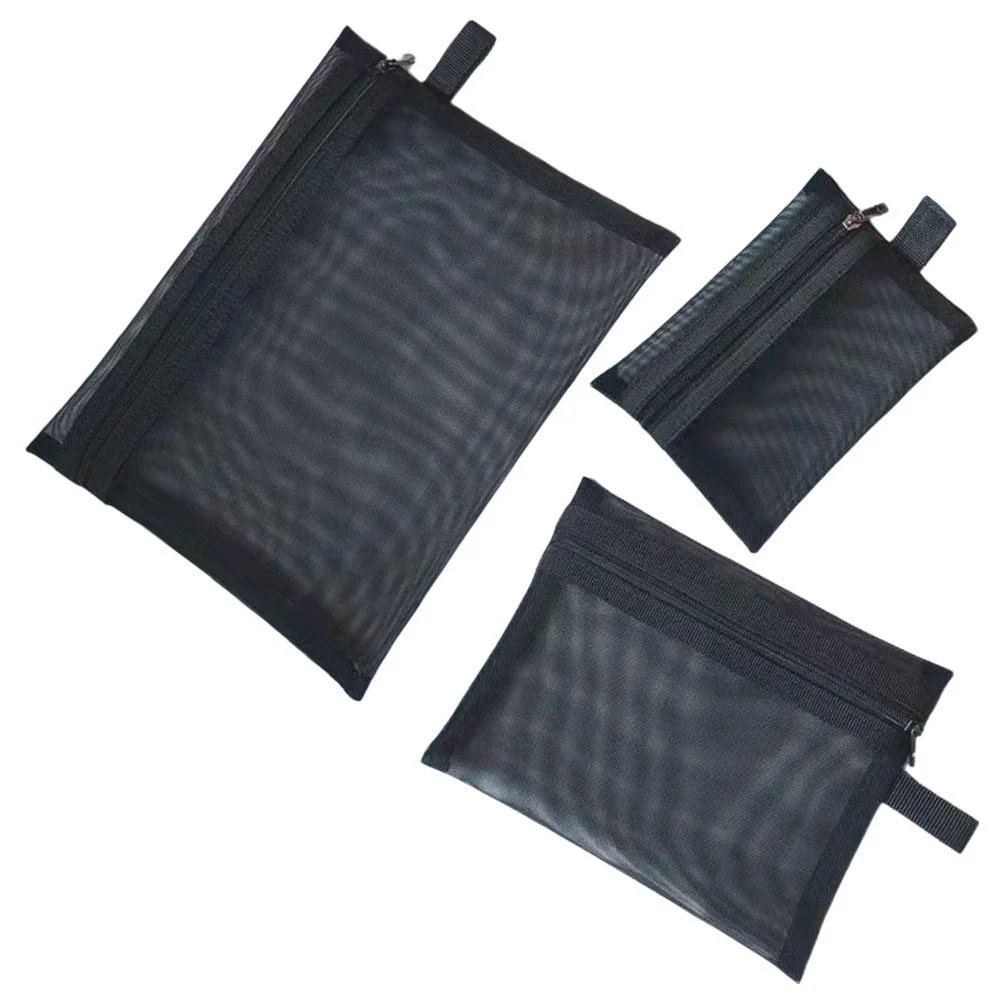 

Storage Bag Bags Womans Pouches Organization Zipper Mesh Travel Organizing Lock Organizer