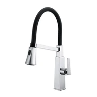 north american standard single handle chrome pull down mixer tap kitchen faucet