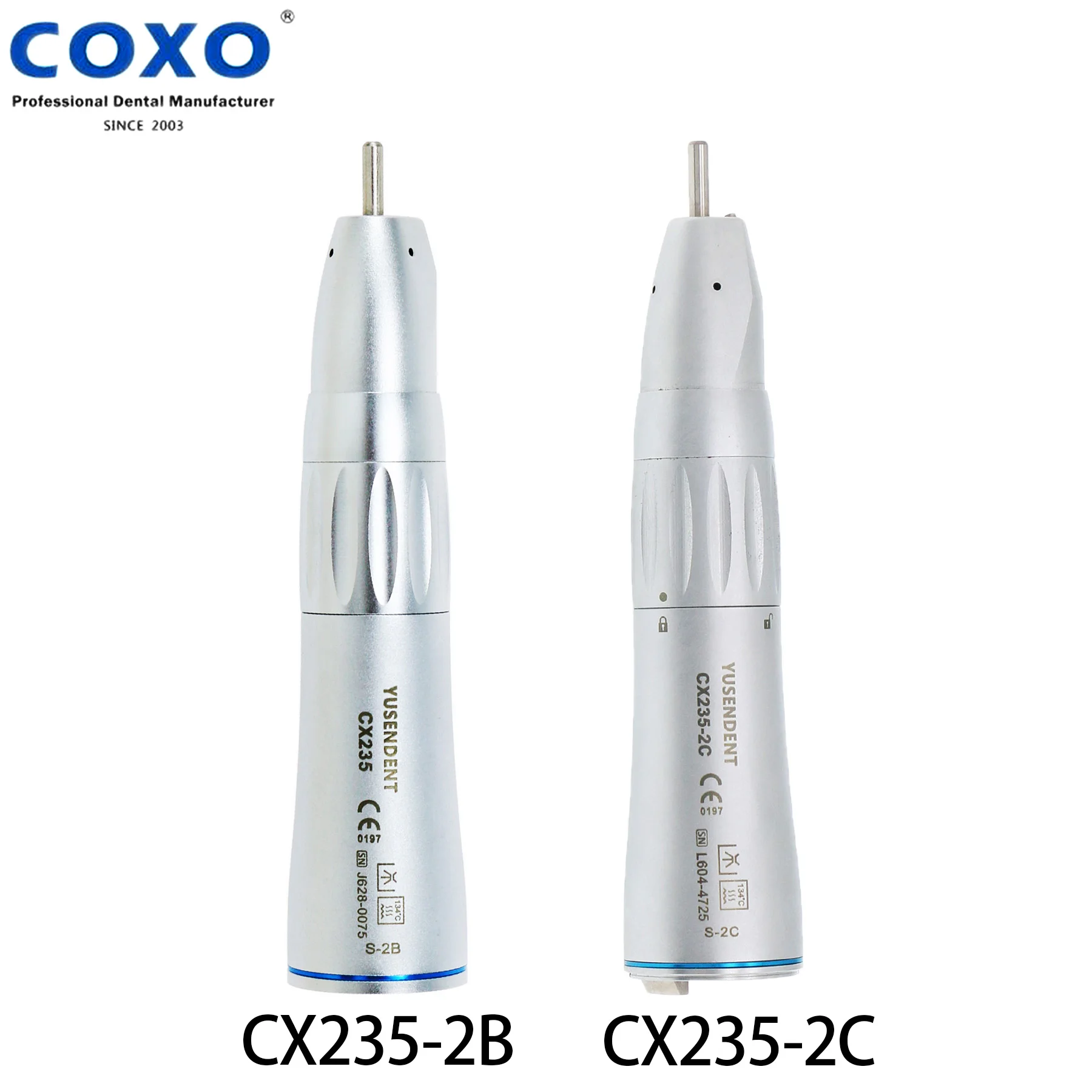 COXO Dental 1:1 CX235-2B без оптоволокна CX235-2C с низкоскоростным оптоволоконным
