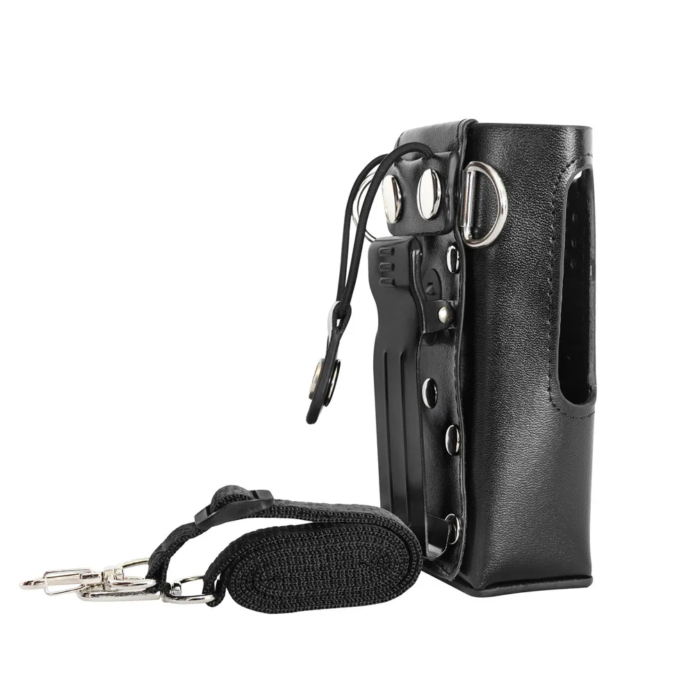 Walkie Talkie Hard Leather Carry Case for Motorola HT750 HT1250 GP328 GP329 GP338 GP339 GP340 GP360 GP380 Portable Radio