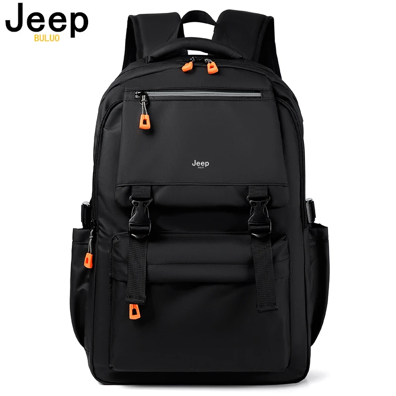 

JEEP BULUO Brand Men and Women Backpacks Trave Casual College Students Teenagers School Bags For 14 inches Laptop Waterproof New