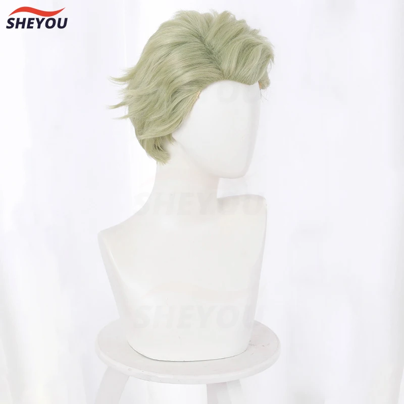 Kento Nanami Косплей парики аниме короткие желтые зеленые термостойкие синтетические