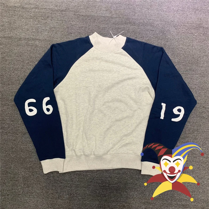 

KAPITAL 1966 Sweatshirts Men Woman 1:1 High Quality Patchwork Sleeve Print Logo KAPITAL Kountry Crew Neck Hoodies