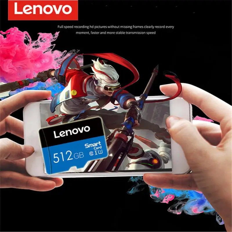 

Lenovo Memory Card 256GB 512GB 1TB Micro TF SD Card Flash Class 10 TF SD Card For Camera For Smartphone Adapter Android Phone