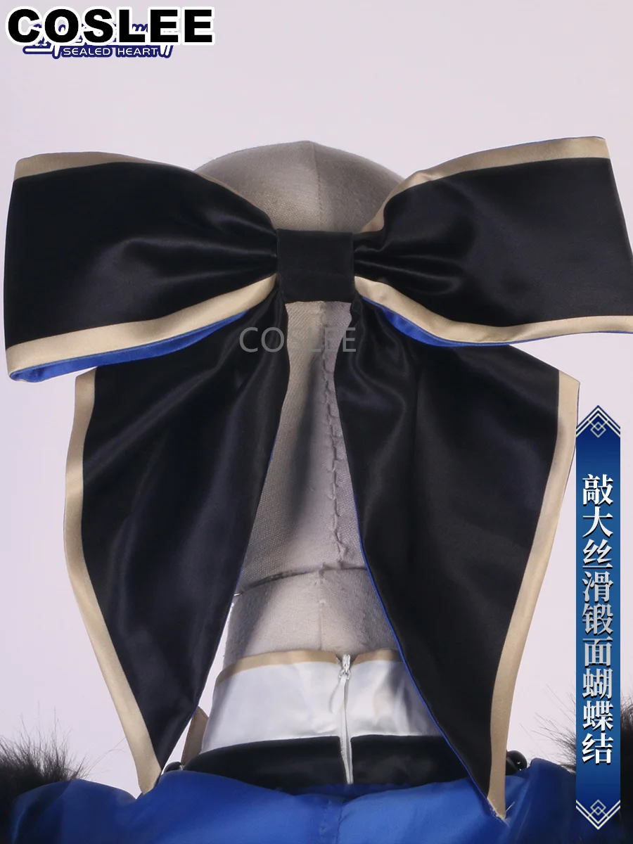 COSLEE Fate/большой заказ Морган Aesc ведьма дождя Спаситель косплей костюм игры FGO