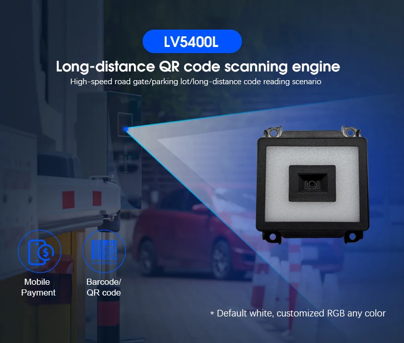 Фото Модуль сканера штрих-кодов RAKINDA 2D QR Code Embedded CMOS Kiosk Reader с интерфейсом USB, черный №1