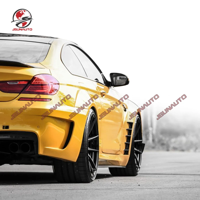 PD стиль стекловолокно передний бампер задний боковые юбки крыло для BMW 6 серий F06