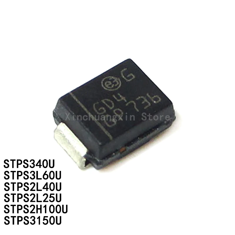 10 шт STPS2L40U GD4 STPS2H100U G21 STPS2L25U G23 STPS3150U G315 STPS340U U34 STPS3L60U G36 DO-214AA SMB Schottky diode