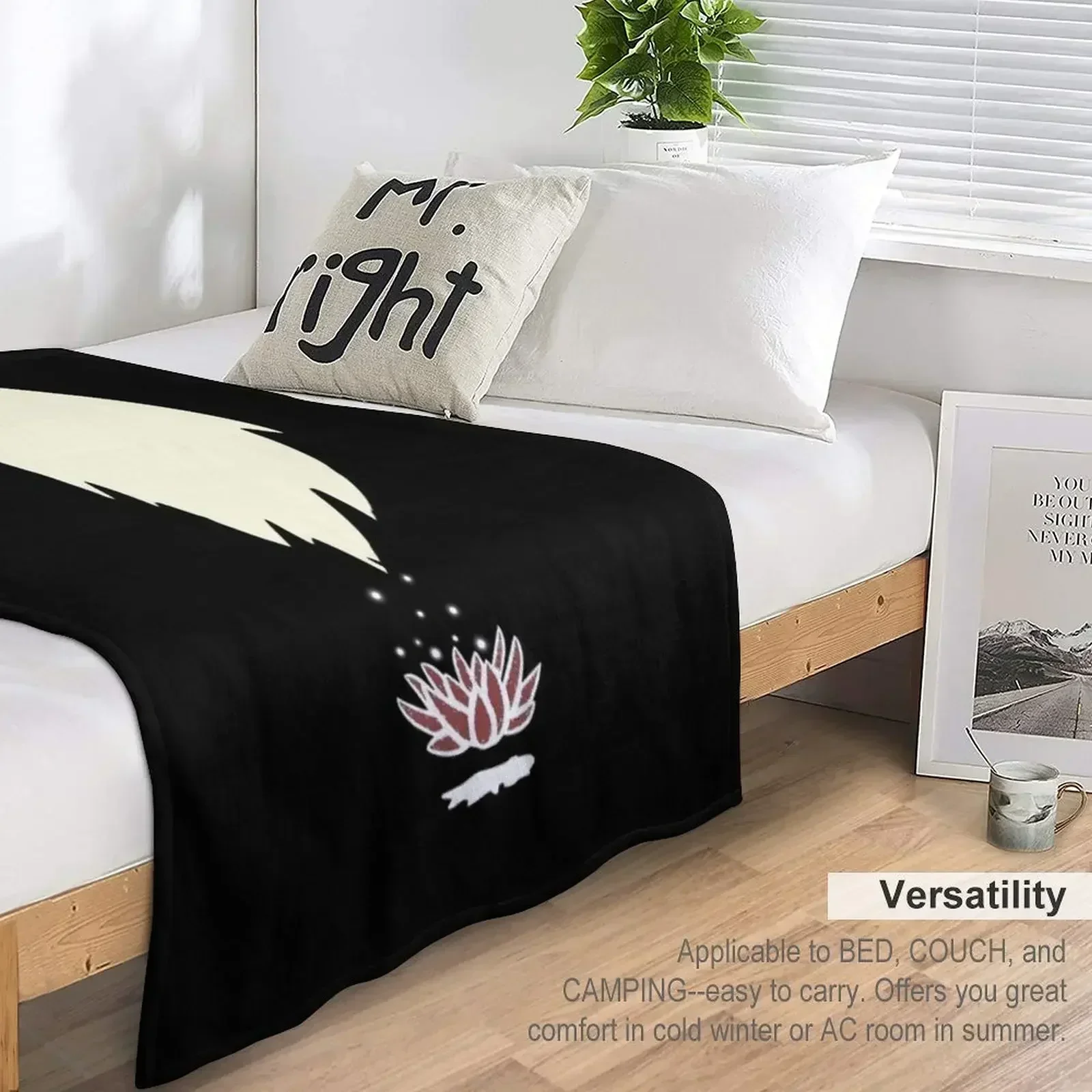 Абгийл в черном цвете рождественское украшение одеяла