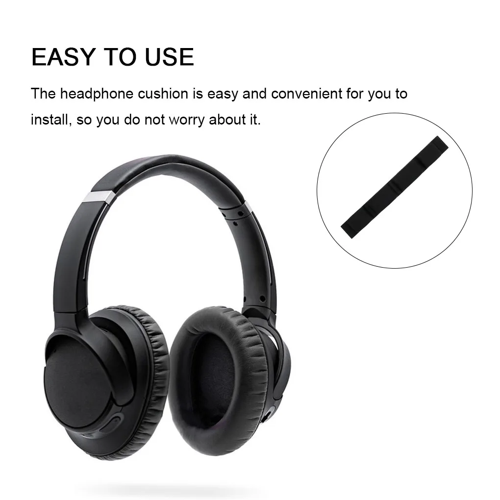 

Headband Long Simple Style Professional Headsets Protective Velour Cushion Replacement for Sennheiser 650 Headset
