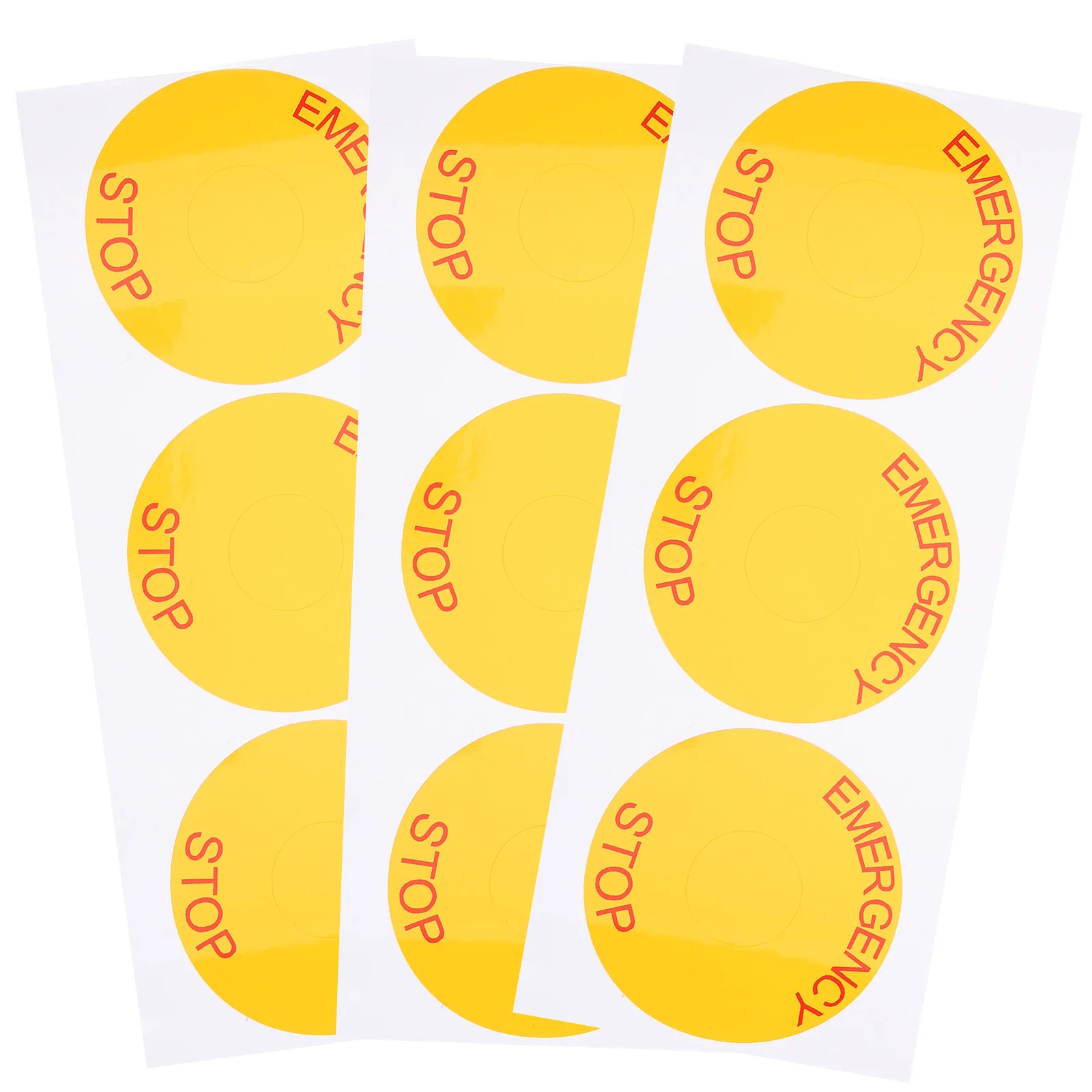 

Stop Emergency Stickers Decals Sign Label Signs Warning Safety Spring Quick Connector Wire Switch Caution Decal