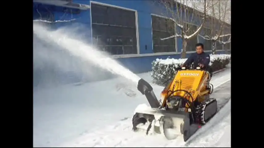 

China cheap mini skid steer snow blower for sale