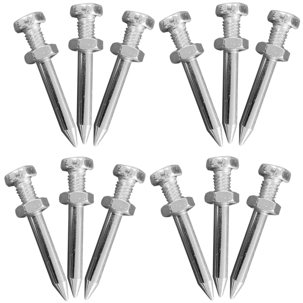 

26 Pcs Tools Garden Lawn Aerator Nail Accessories Metal Stake Peg Shoe Soil Spike