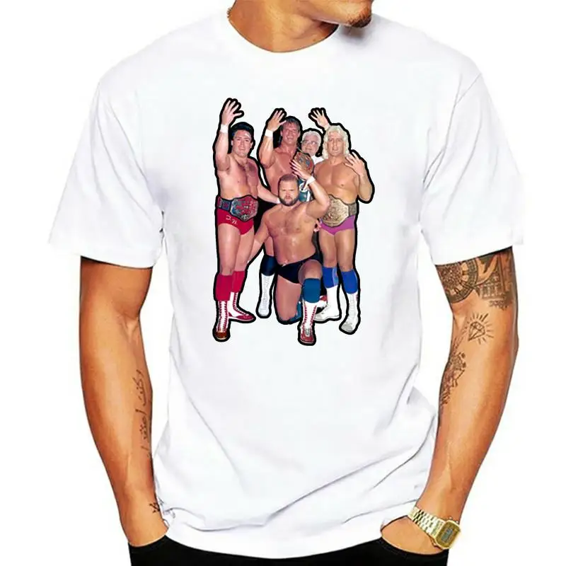 Новая мужская футболка Четыре всадника Ric Flair Arn Anderson Tully размер S-2XL
